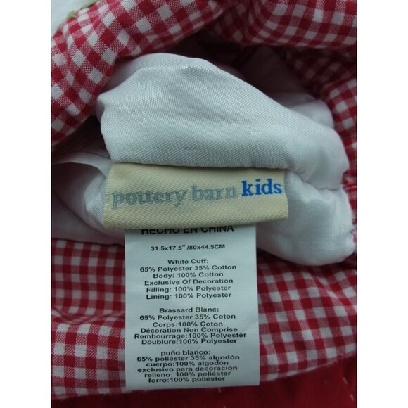 Pottery Barn Kids Karen Jumbo Stocking Santa Gifts Holiday Xmas Quilted 31.5 in - Picture 9 of 13